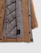 Beige wollen jas met kap dufflecoatstijl jongens-7