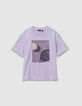 Boy's lilac maxi tennis visual embroidered T-shirt-1