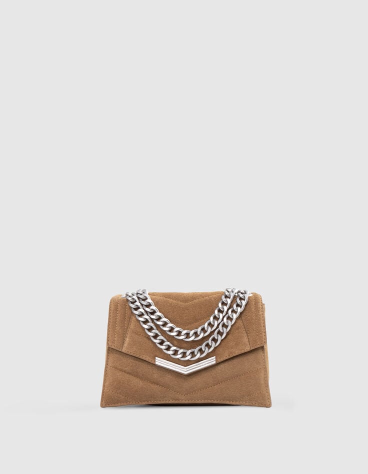 Sac THE 1. SEASONALS sable cuir matelassé Taille S Femme-1 Sac THE 1. SEASONALS sable cuir matelassé Taille S Femme-1