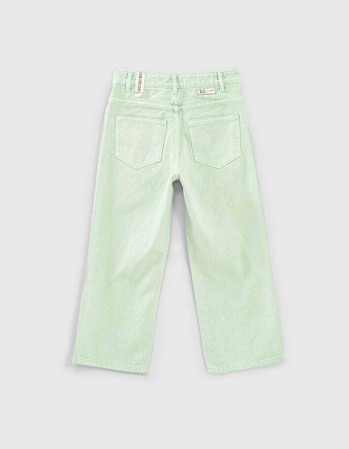 Jeans loose verde menta de tiro alto niña - IKKS