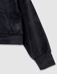 Grijze hoodie velourstricot meisjes-4
