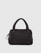 Bolso bandolera The Captain Bag military cuero negro mujer-1