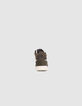 Leren sneakers unisex kaki en camouflage IKKS X DIADORA-3