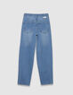 Blaue Gaucho-Mädchenjeans-5