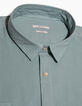 Men’s turquoise blue voile slim shirt-5