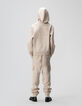 Boys’ beige sweatshirt with embossed slogan on back-3
