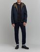 Blouson r&eacute;versible bleu navy et kaki Homme-1