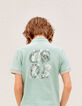 Polo aqua bio avec broderies dos garçon -1