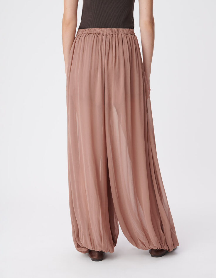 Pantal&oacute;n globo blush fluido de mujer-4