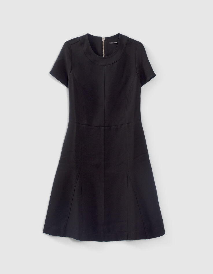 Robe Vintage Noire Sans Manches Patrick De Barentzen - Taille 2/XS - Très Bon état - Détails Surpiqûres