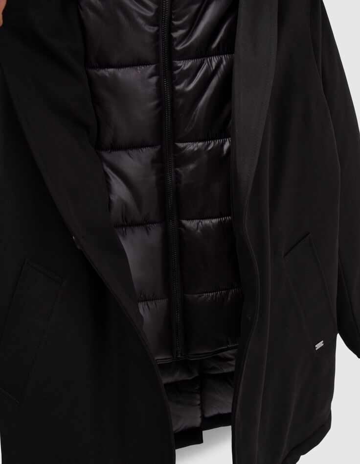 Manteau noir parmenture doudoune garçon-5