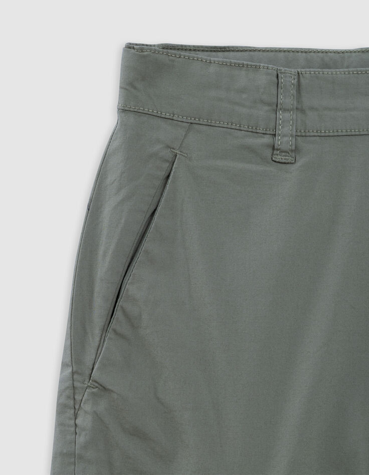 Pantalon BATTLE kaki poche zippée garçon-3