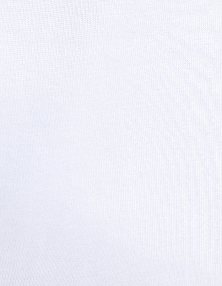 Weißes Jungen-T-Shirt, Biobaumwolle, Seemanns-Tiger-Motiv - IKKS
