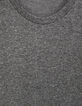 Camiseta gris pizarra estampado circuito Hombre-3