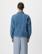 Chemise en jean bleu cropped Femme-3