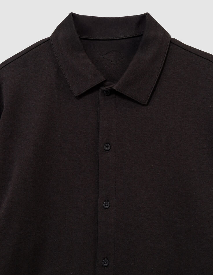 Camisa manga corta negra punto niño-2
