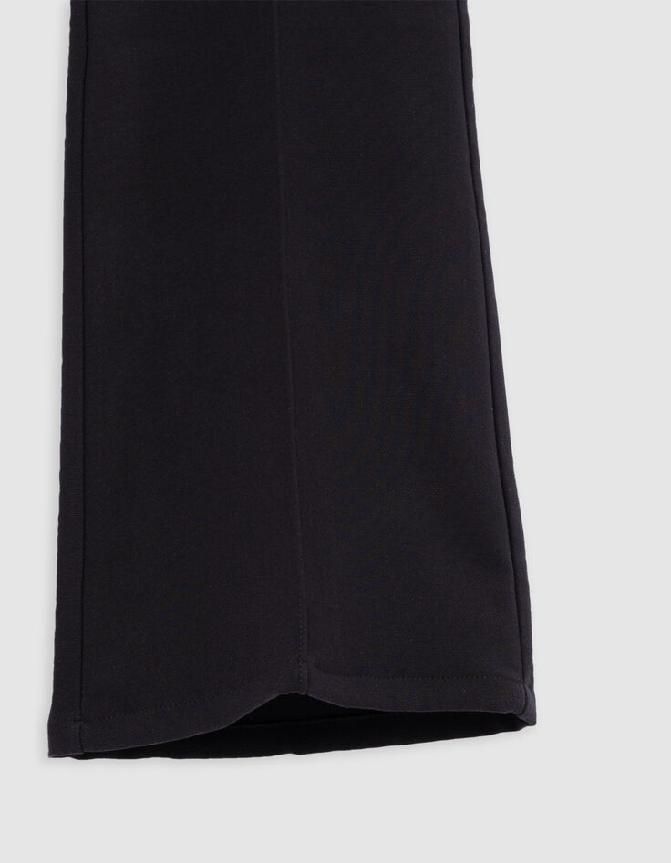 Pantalon FLARE noir avec plis-nervures fille-5