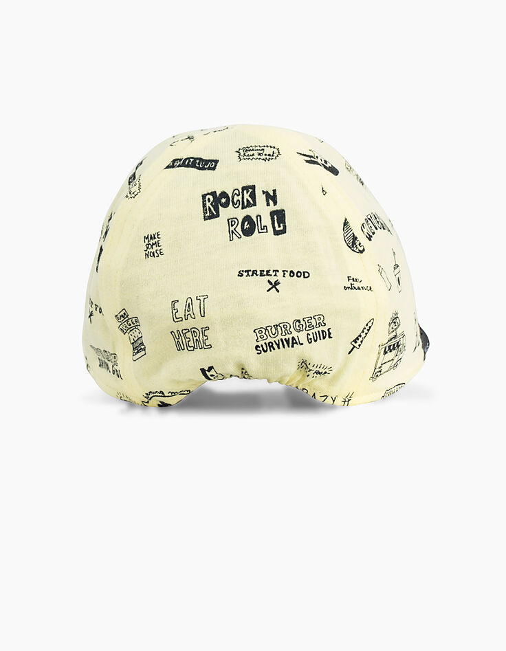 Casquette réversible jaune et grise bébé garçon -3 Casquette réversible jaune et grise bébé garçon -3