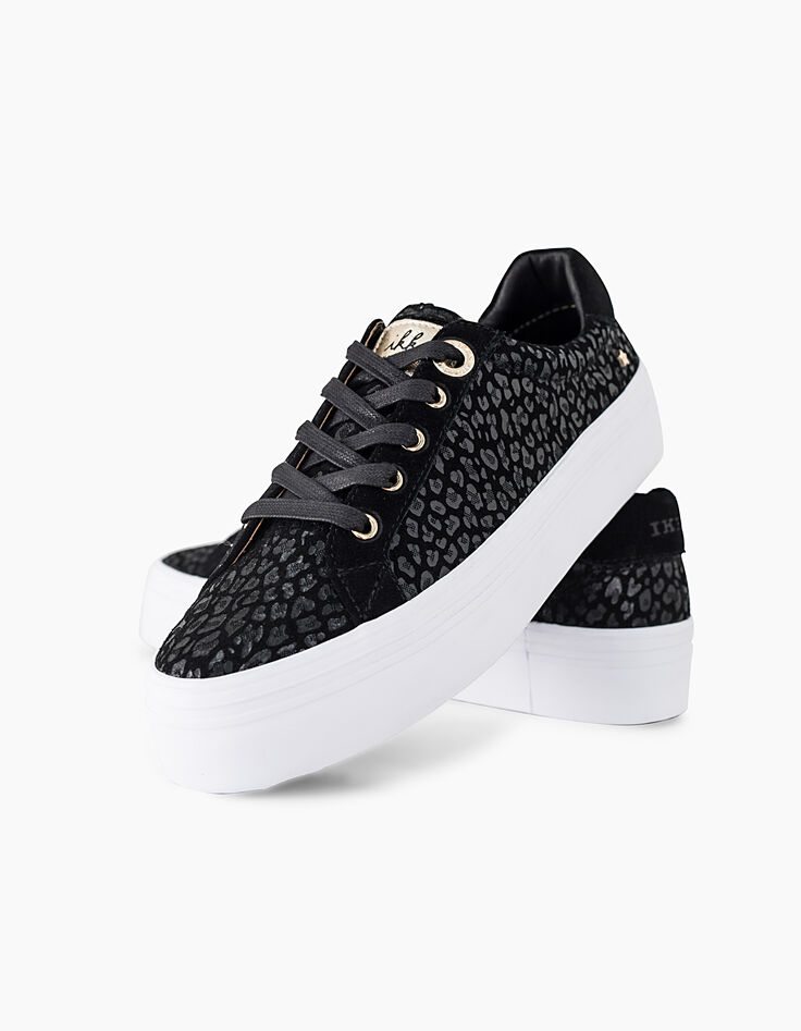 Girls’ leopard print trainers-5