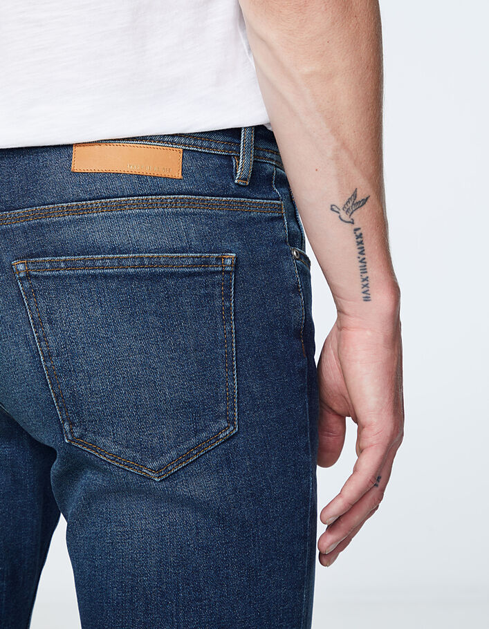 Kobaltblauwe SLIM fit jeans Bronx Heren - IKKS