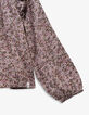 Blouse rose imprimé fleurs d'automne fille-7
