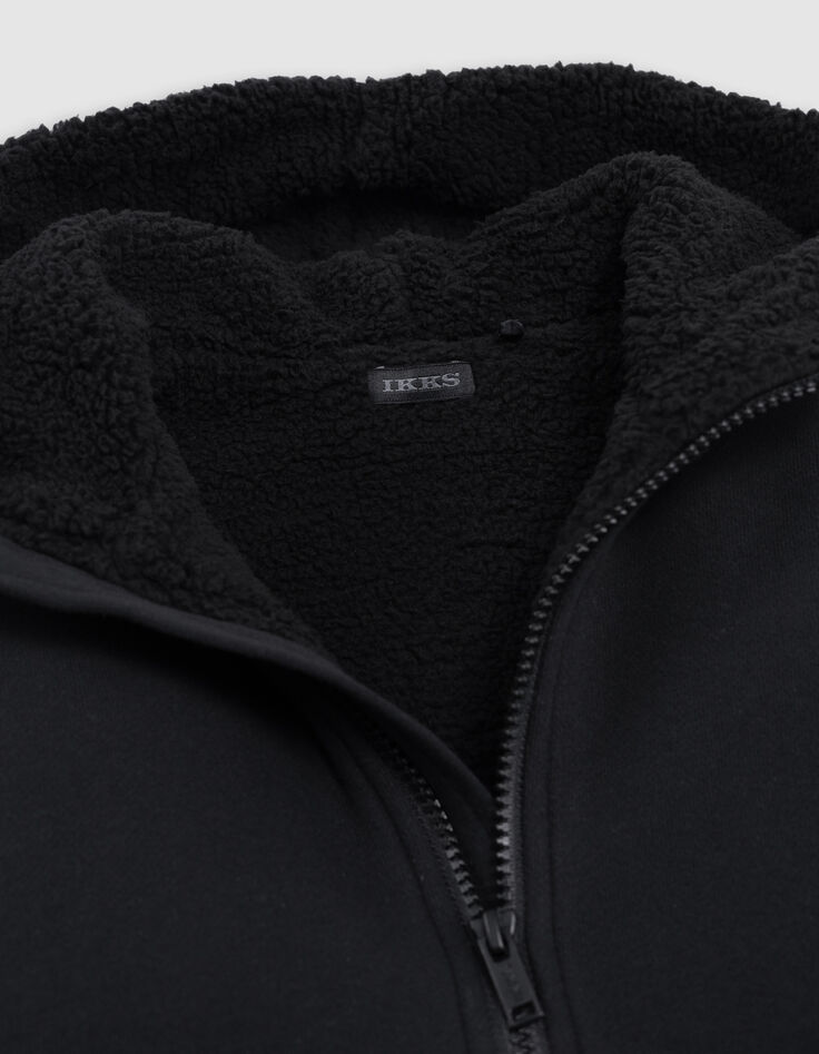 Jungen-Strickjacke, Schwarz, Stick und Nieten hinten-8