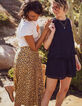 Gelber Midi-Blumenrock I.Code-2