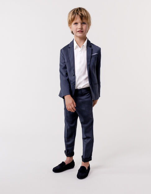 Boys’ navy knit trousers - IKKS