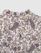 Girls&rsquo; ecru paisley print Ecovero&reg; blouse-5