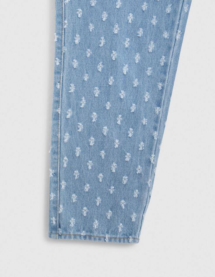 MOM blauwe allover meisjesjeans-4