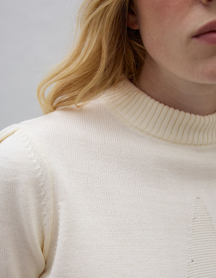 IKKS x DUVILLARD Jersey de punto de estrellas crudo para mujer-4 IKKS x DUVILLARD Jersey de punto de estrellas crudo para mujer-4