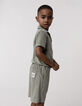 Khaki Jungenbermudas aus Frottee-4