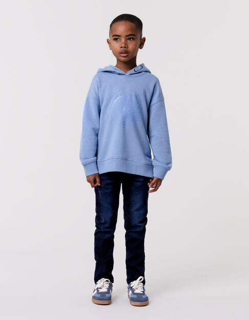 Sudadera azul capucha sol-luna niño - IKKS