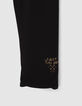 Omkeerbare legging zwart en grafische print meisjes-7