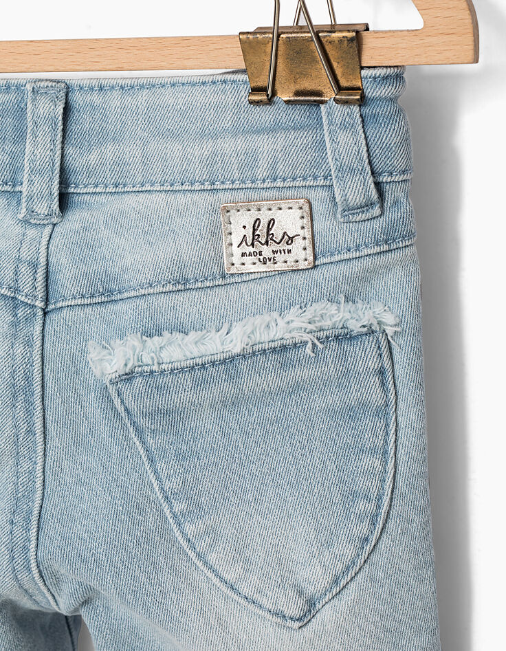 Stone blue Babyjeans mit Fransendetail-5