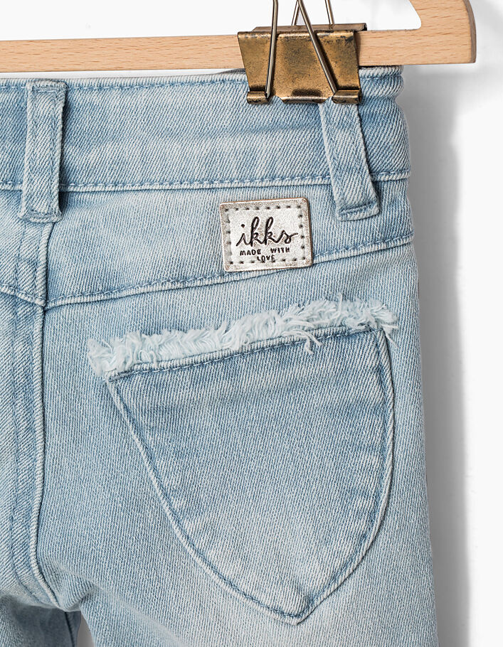 Stone blue jeans met franjes voor babymeisjes - IKKS