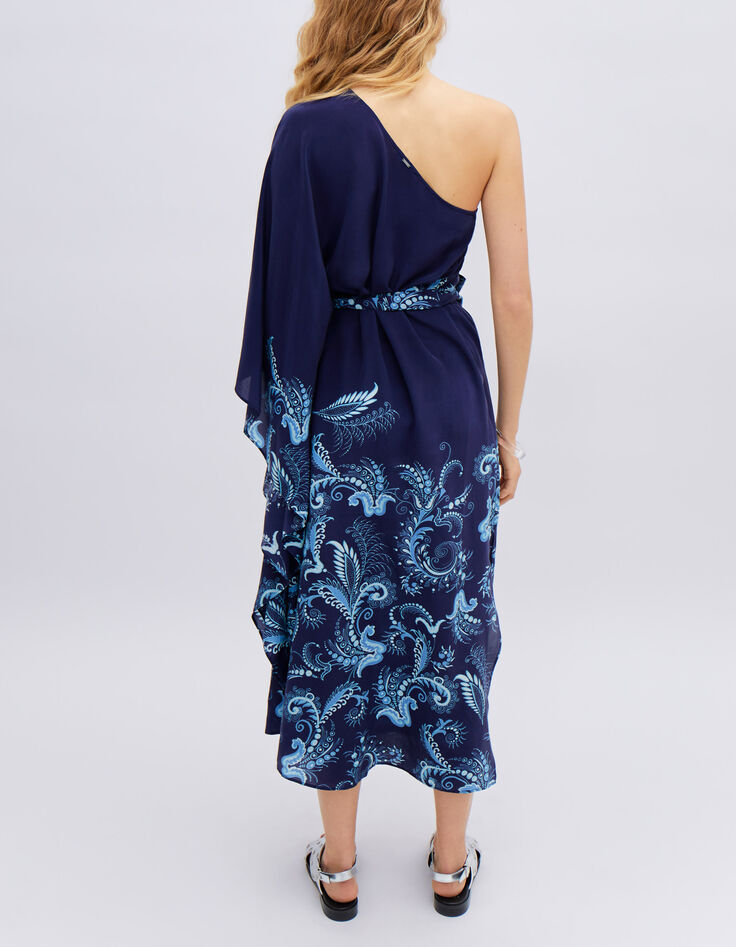 Vestido asimétrico azul cachemira IKKS x GIGEEZ mujer-3 Vestido asimétrico azul cachemira IKKS x GIGEEZ mujer-3