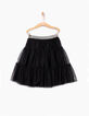 Jupe noire en tulle maxi volume fille-3