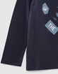 Marineblaues Jungen-T-Shirt mit Anker-Motiv-4
