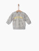 Sweat gris bébé garçon -1