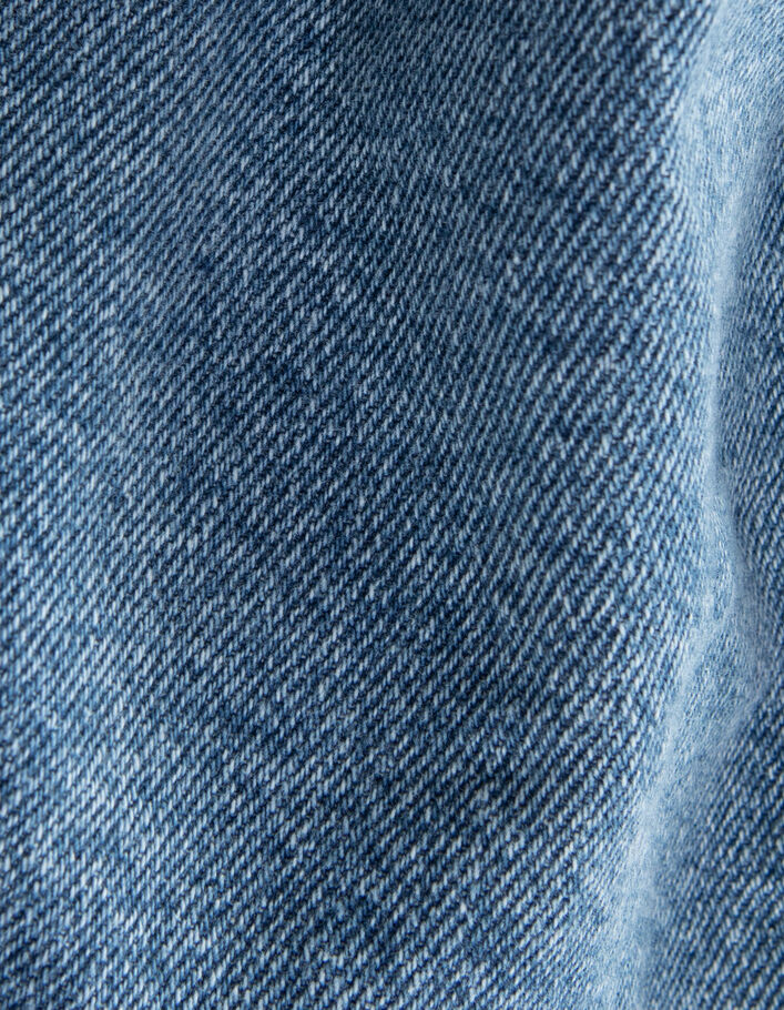 Blauwe jeansshort waterless borduurgaren meisjes - IKKS