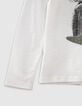 Weißes Mädchen-T-Shirt mit Leo-Rock-Motiv-4