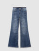 Blaue FLARE-Mädchenjeans Waterless-4