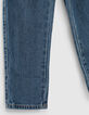 Jean mom blue vintage bio 7/8ème fille-4