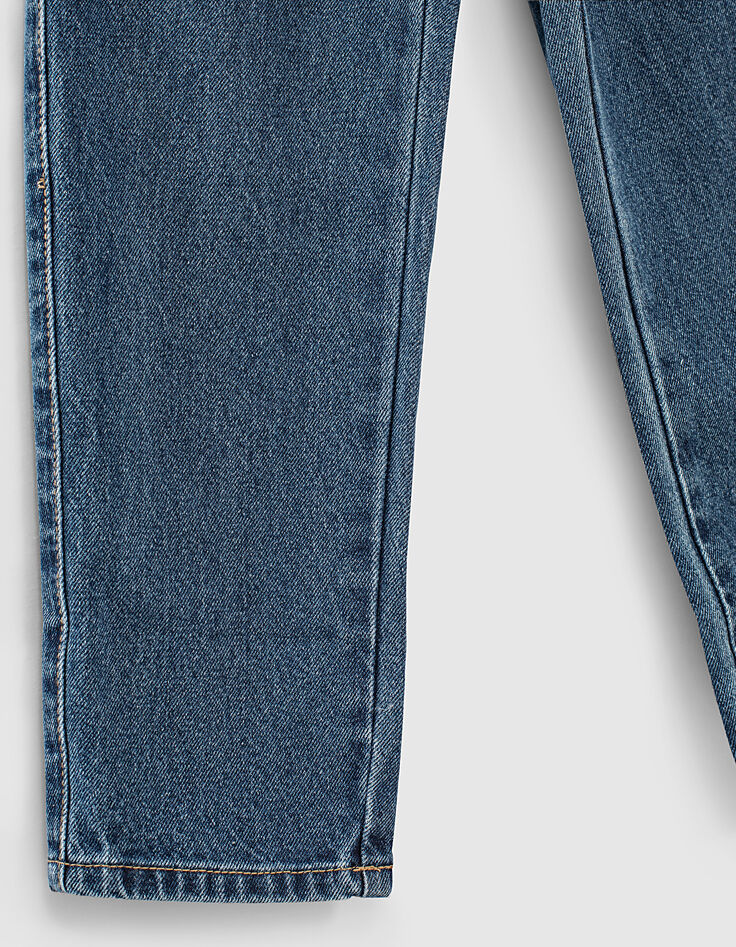 Jean mom blue vintage bio 7/8ème fille-4