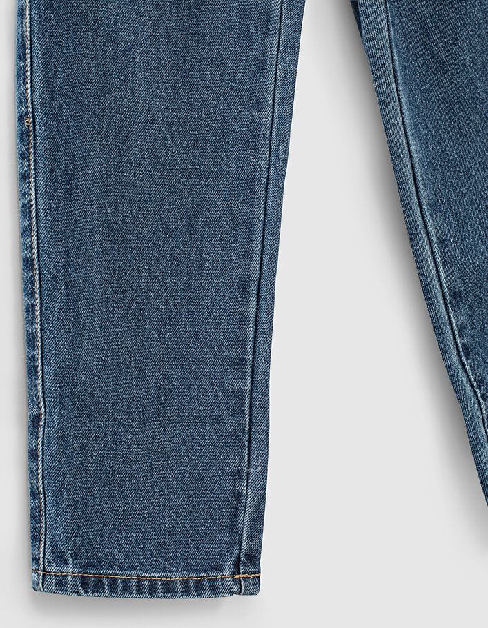 Mädchen-Mom-Jeans, Bio, 7/8 Länge, in Blue Vintage - IKKS