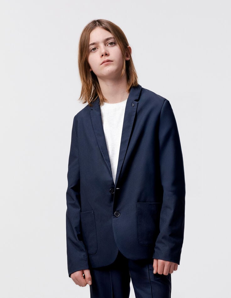 Boys' navy lightweight suit jacket-1 Boys' navy lightweight suit jacket-1