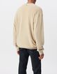 Herrensweatshirt, beige, Bio-Baumwollfrottee-3