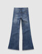 Blaue FLARE-Mädchenjeans Waterless-6