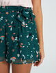 I.Code emerald tachist print minimalist background shorts-2